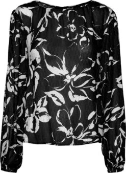 Vero Moda Blouse Vmpolliana Ls Top Wvn 10282201 Black Dames Maat - L