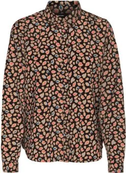 Vero Moda Blouse Vmingrid Ls Midi Shirt Exp 10289935 Black/ingrid Dames Maat - S