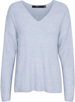 VERO MODA VMCREWLEFILE LS V-NECK BLOUSE NOOS Dames Trui - Maat XL