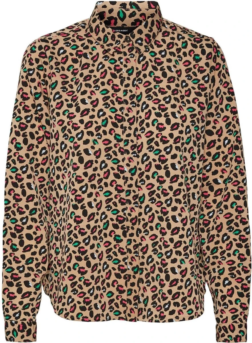 Vero Moda Blouse Vmingrid Ls Midi Shirt Exp 10289935 Silver Mink/ingrid Dames Maat - S 1 Vero Moda Blouse Vmingrid Ls Midi Shirt Exp 10289935 Silver Mink/ingrid Dames Maat - S