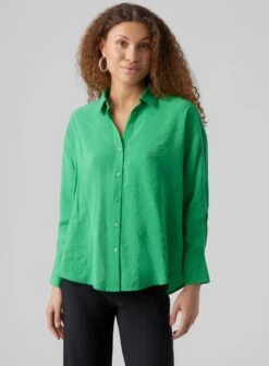 VERO MODA VMQUEENY LS OVERSIZE SHIRT WVN GA NOOS Dames Blouse - Maat XS -Vero Moda 882x1200 3