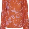 Vero Moda Blouse Vmpolliana Ls Top Wvn 10282201 Scarlet Ibis/polliana Dames Maat - L