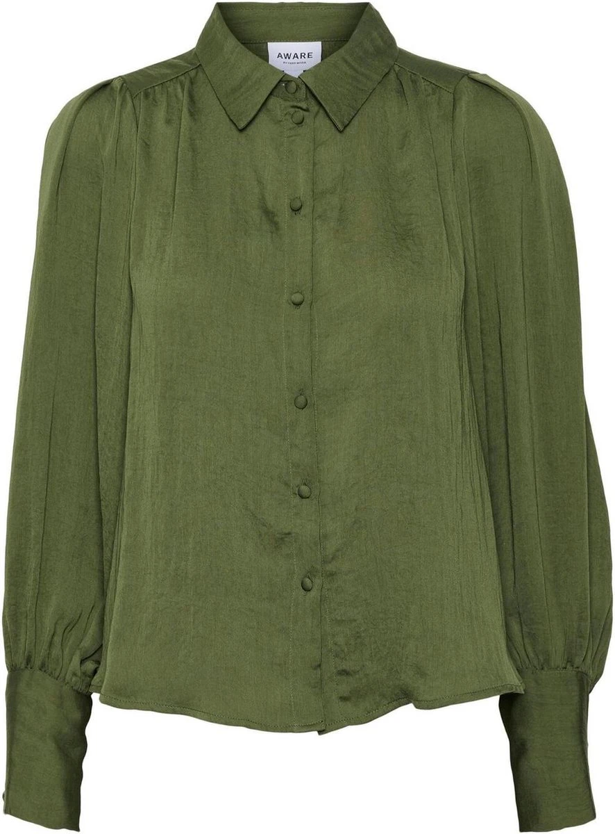 Vero Moda Blouse Vmcasey Ls Shirt Vma 10279362 Rifle Green Dames Maat - M 1 Vero Moda Blouse Vmcasey Ls Shirt Vma 10279362 Rifle Green Dames Maat - M