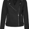 Vero Moda VMJOSE SHORT FAUX SUEDE JACKET BOOS Dames Biker Jacket Black - Maat XL