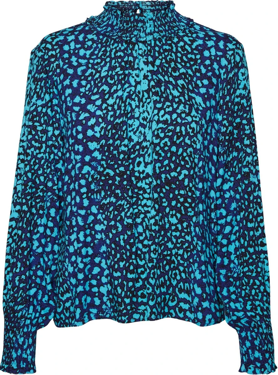 VERO MODA VMKITTIE MDOT LS SMOCK TOP WVN Dames Top - Maat L