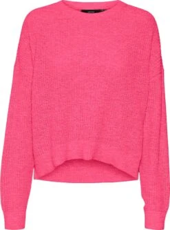 VERO MODA VMSADIE LS O-NECK ROUNDED HEM BLOUSE BF Dames Trui - Maat M