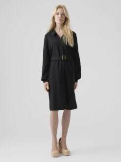 VERO MODA JURK VMPAM L/S SHIRT DRESS JRS BTQ BLACK DAMES MAAT - L 19 VERO MODA JURK VMPAM L/S SHIRT DRESS JRS BTQ BLACK DAMES MAAT - L -Vero Moda 900x1200 122