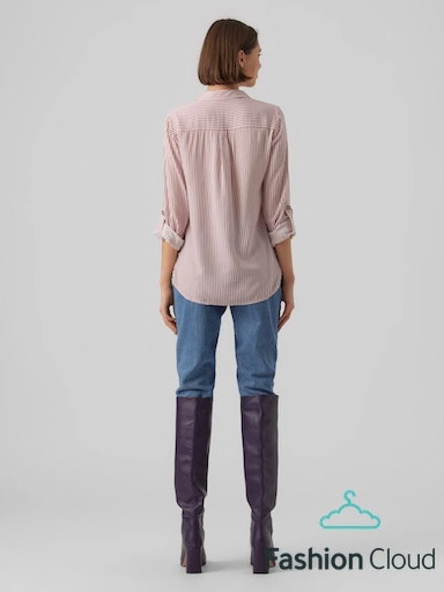 Vero Moda Blouse Vmbumpy L/s Shirt New Wvn Noos 10275283 Snow White/nostalgia Dames Maat - M 7 Vero Moda Blouse Vmbumpy L/s Shirt New Wvn Noos 10275283 Snow White/nostalgia Dames Maat - M - Afbeelding 7