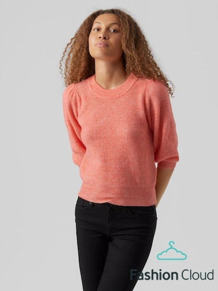 Vero Moda Trui Vmvigga 3/4 Rib Pullover Ga Boo Rep 10277742 Georgia Peach Dames Maat - S 5 Vero Moda Trui Vmvigga 3/4 Rib Pullover Ga Boo Rep 10277742 Georgia Peach Dames Maat - S - Afbeelding 5