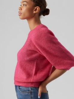 Vero Moda VMVIGGA 3/4 RIB PULLOVER GA BOO REP Dames Trui Pink Yarrow - Maat XL 12 Vero Moda VMVIGGA 3/4 RIB PULLOVER GA BOO REP Dames Trui Pink Yarrow - Maat XL -Vero Moda 900x1200 174