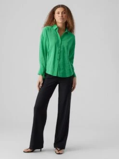 VERO MODA VMQUEENY LS OVERSIZE SHIRT WVN GA NOOS Dames Blouse - Maat XL -Vero Moda 900x1200