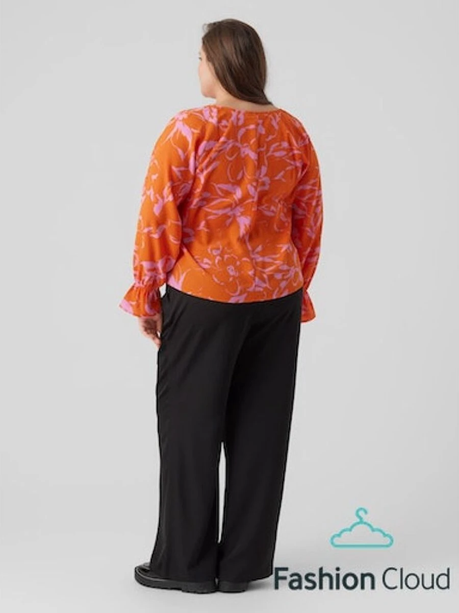 VERO MODA VMPOLLIANA INGE LS V-NECK TOP WVN GA CUR Dames Top - Maat 54 10 VERO MODA VMPOLLIANA INGE LS V-NECK TOP WVN GA CUR Dames Top - Maat 54 - Afbeelding 10