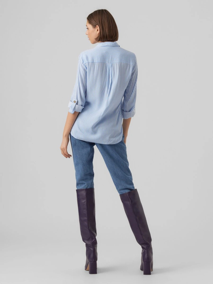 VERO MODA VMBUMPY L/S SHIRT NEW WVN NOOS Dames Blouse - Maat XL 6 VERO MODA VMBUMPY L/S SHIRT NEW WVN NOOS Dames Blouse - Maat XL - Afbeelding 6