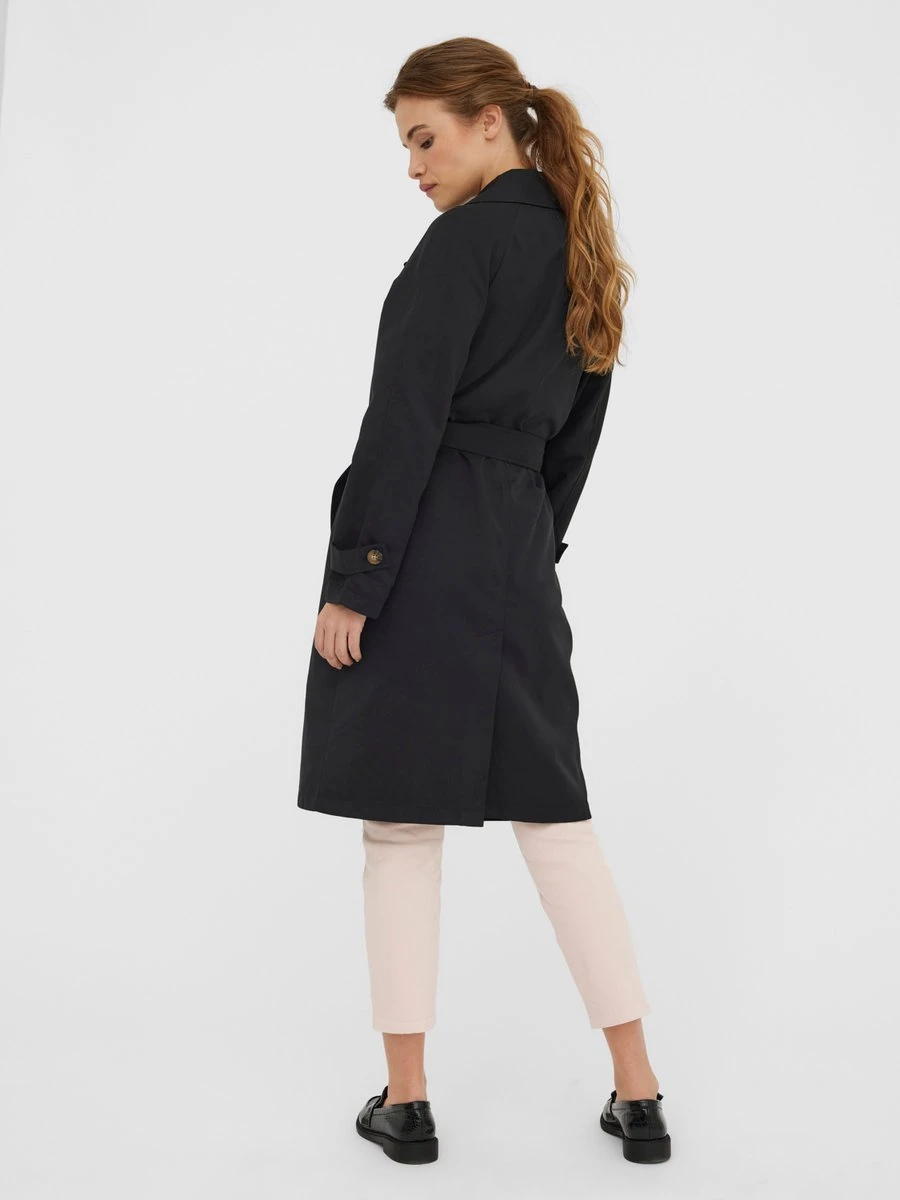 VERO MODA VMLOU LONG TRENCHCOAT NOOS Dames Trenchcoat - Maat L 5 VERO MODA VMLOU LONG TRENCHCOAT NOOS Dames Trenchcoat - Maat L - Afbeelding 5