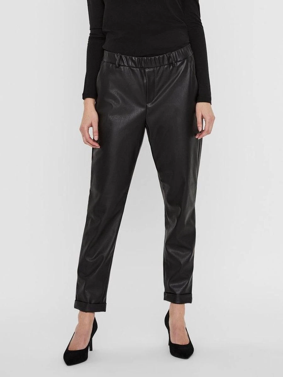 VERO MODA VMMAYA MR LOOSE PL PANT COLOR Dames Broek - Maat S X L32 4 VERO MODA VMMAYA MR LOOSE PL PANT COLOR Dames Broek - Maat S X L32 - Afbeelding 4