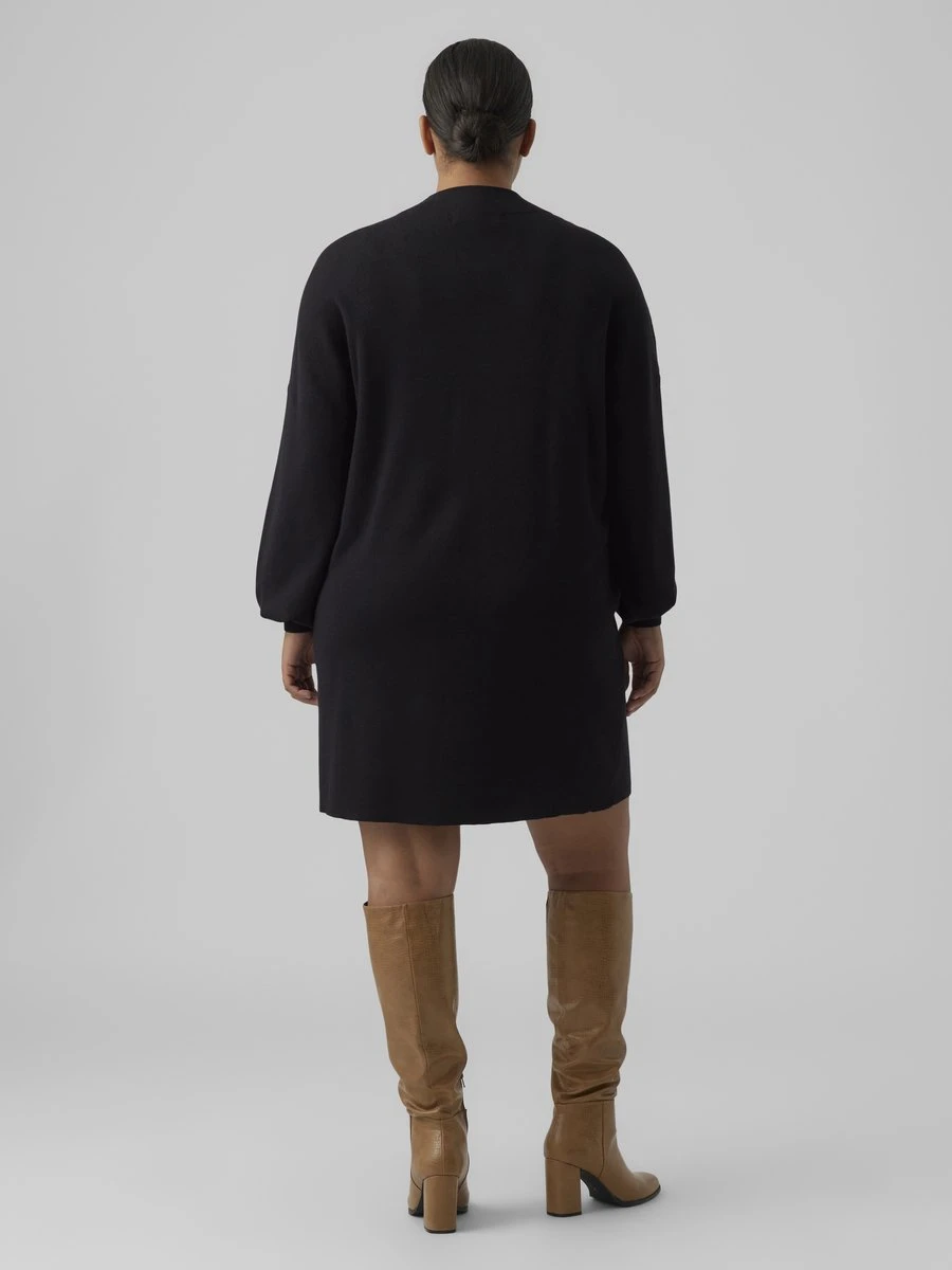 VERO MODA CURVE VMNANCY LS FUNNELNECK DRESS GA BOO CURVE Dames Jurk - Maat L/50 3 VERO MODA CURVE VMNANCY LS FUNNELNECK DRESS GA BOO CURVE Dames Jurk - Maat L/50 - Afbeelding 3