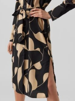 VERO MODA VMLYDIA LS CALF SHIRT DRESS WVN Dames Jurk - Maat L -Vero Moda 900x1200 38