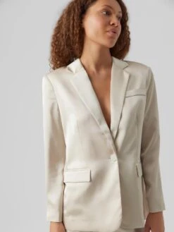 Vero Moda VMLANATROIAN LS SATIN BLAZER Dames Blazer Pumice Stone - Maat L 8 Vero Moda VMLANATROIAN LS SATIN BLAZER Dames Blazer Pumice Stone - Maat L -Vero Moda 900x1200 401