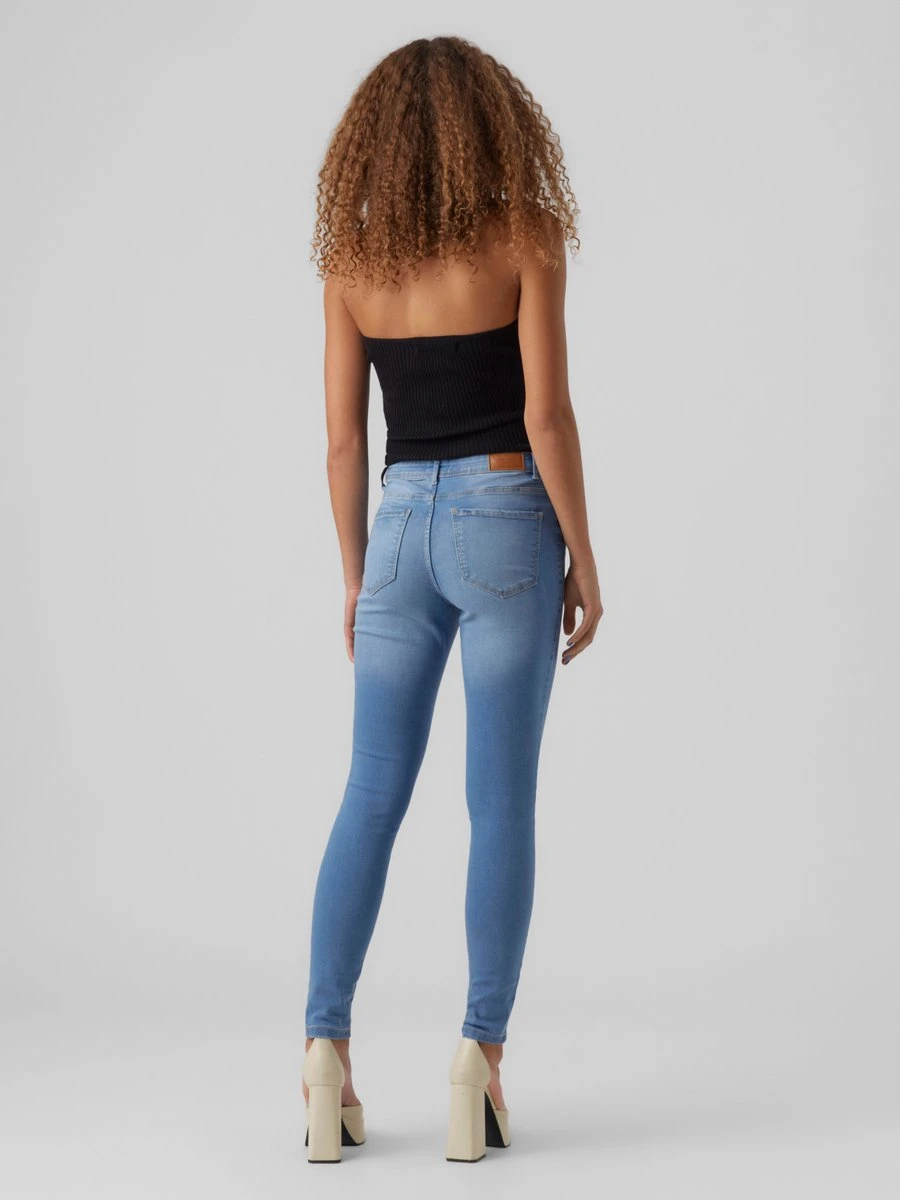 VERO MODA VMTANYA MR SK JEANS VI3281 GA Dames Jeans - Maat XS X L30 3 VERO MODA VMTANYA MR SK JEANS VI3281 GA Dames Jeans - Maat XS X L30 - Afbeelding 3