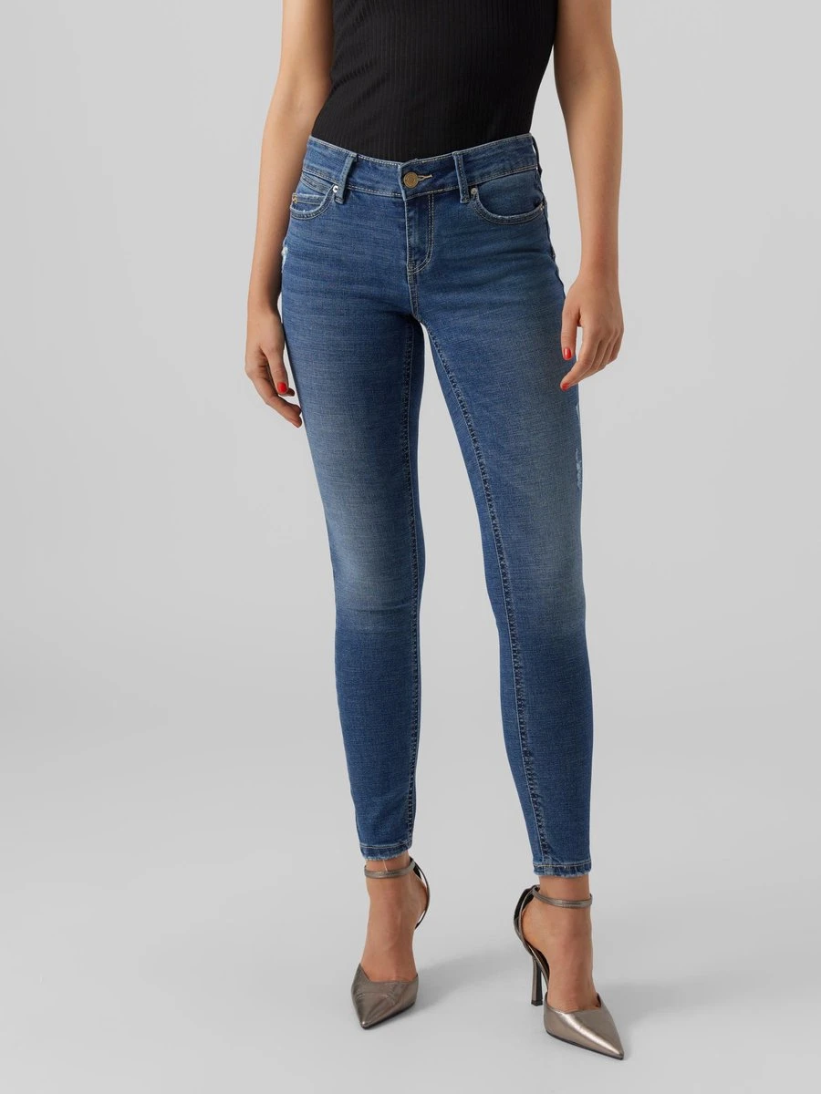 Vero Moda VMROBYN LR SKINNY PUSHUP JNS LI399 Dames Jeans Medium Blue Denim - Maat M X L30 6 Vero Moda VMROBYN LR SKINNY PUSHUP JNS LI399 Dames Jeans Medium Blue Denim - Maat M X L30 - Afbeelding 6