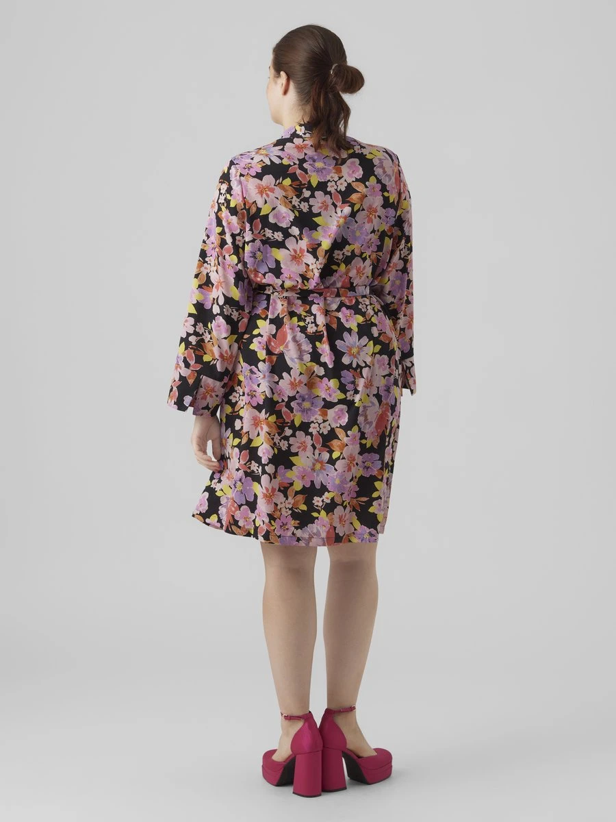 VERO MODA VMLUCIA LS ABK SHIRT DRESS WVN CUR Dames Jurk - Maat 46 3 VERO MODA VMLUCIA LS ABK SHIRT DRESS WVN CUR Dames Jurk - Maat 46 - Afbeelding 3