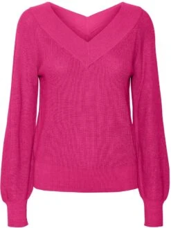 VERO MODA VMNEWLEXSUN LS DOUBLE V-NCK BLOU GA REP2 Dames Trui - Maat XL