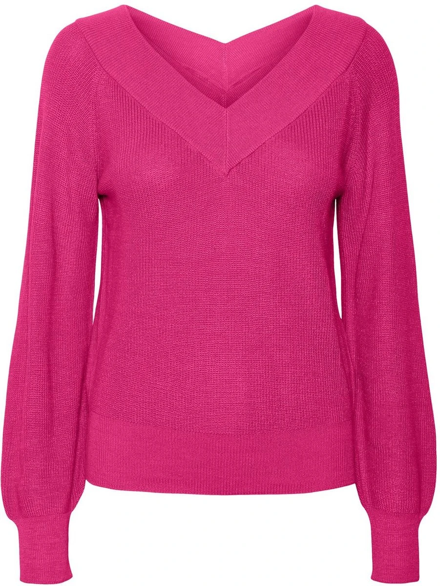 VERO MODA VMNEWLEXSUN LS DOUBLE V-NCK BLOU GA REP2 Dames Trui - Maat M 1 VERO MODA VMNEWLEXSUN LS DOUBLE V-NCK BLOU GA REP2 Dames Trui - Maat M