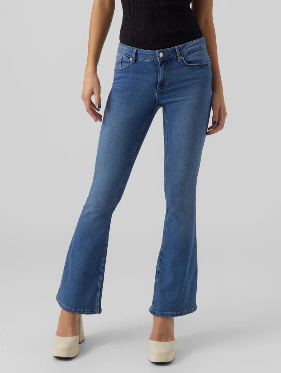 VERO MODA VMSCARLET MR SKN FLARED J VI3294 GA NOOS Dames Jeans - Maat L X L34 2 VERO MODA VMSCARLET MR SKN FLARED J VI3294 GA NOOS Dames Jeans - Maat L X L34 - Afbeelding 2