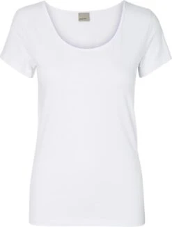 Vero Moda T-shirt Vmmaxi My Ss Soft U-neck Noos 10148254 Bright White Dames Maat - XL