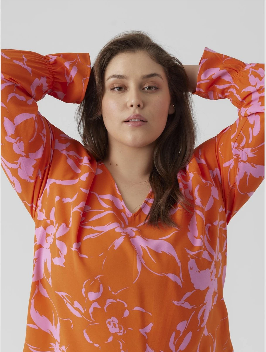 VERO MODA VMPOLLIANA INGE LS V-NECK TOP WVN GA CUR Dames Top - Maat 54 4 VERO MODA VMPOLLIANA INGE LS V-NECK TOP WVN GA CUR Dames Top - Maat 54 - Afbeelding 4