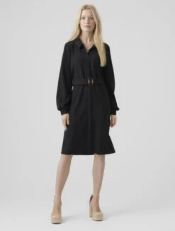 VERO MODA JURK VMPAM L/S SHIRT DRESS JRS BTQ BLACK DAMES MAAT - M 14 VERO MODA JURK VMPAM L/S SHIRT DRESS JRS BTQ BLACK DAMES MAAT - M -Vero Moda 909x1200 2