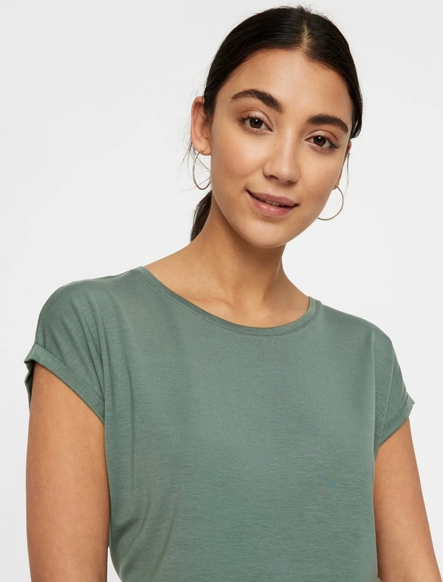 Vero Moda T-shirt Vmava Plain Ss Top Ga Noos 10187159 Laurel Wreath Dames Maat - M 7 Vero Moda T-shirt Vmava Plain Ss Top Ga Noos 10187159 Laurel Wreath Dames Maat - M - Afbeelding 7