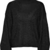 VERO MODA VMELLIONE LS HIGHNECK CABLE BLOUSE BF Dames Trui - Maat M