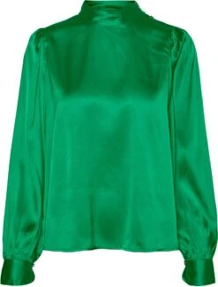 Vero Moda Blouse Vmlola Ls Button Top Wvn 10280672 Bright Green Dames Maat - M