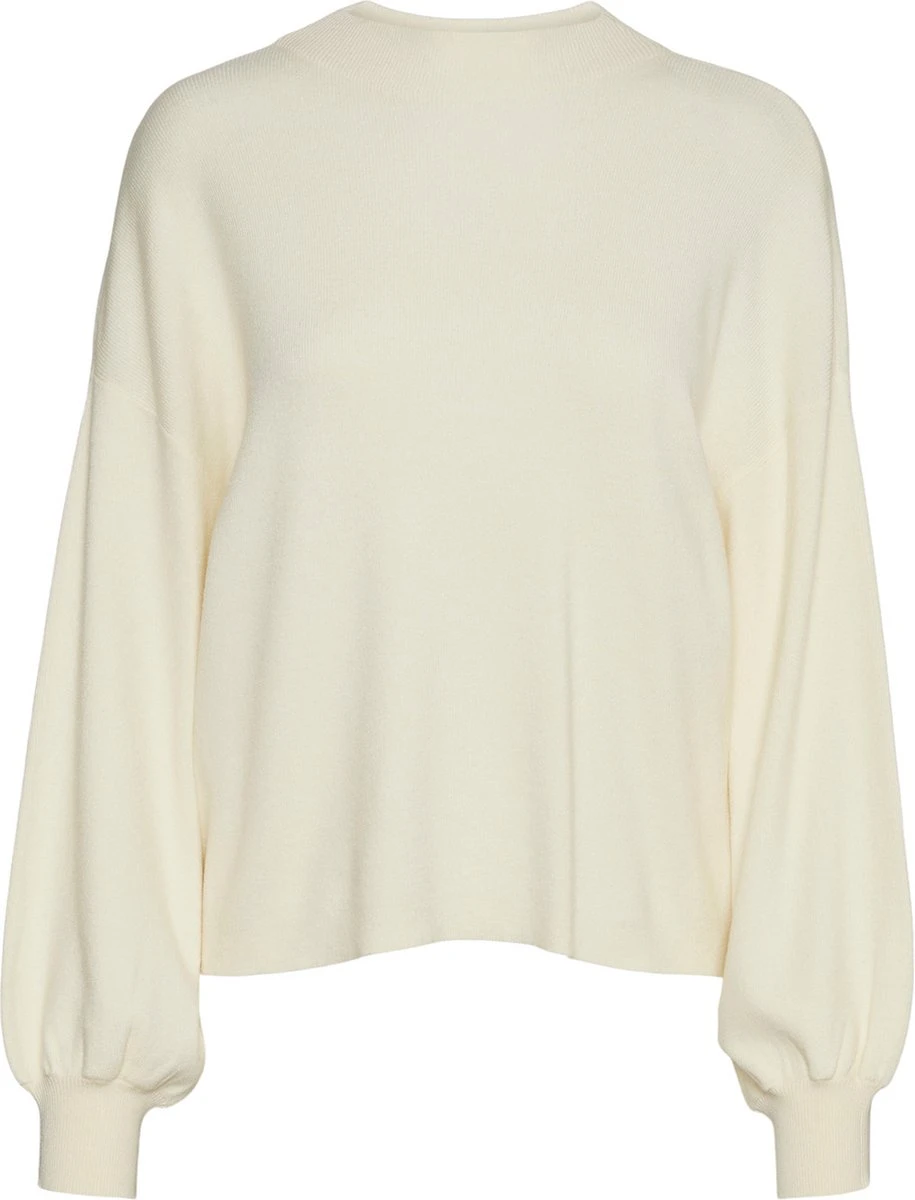 VERO MODA CURVE VMNANCY HIGHNECK VOLUME BLOUSE GA CURVE Dames Trui - Maat L/50 1 VERO MODA CURVE VMNANCY HIGHNECK VOLUME BLOUSE GA CURVE Dames Trui - Maat L/50