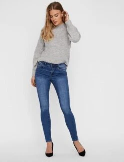 Vero Moda Jeans Vmtanya Mr S Piping Jeans Vi349 Ga 10222531 Medium Blue Denim Dames Maat - W34 X L32 -Vero Moda 917x1200 10
