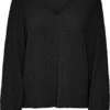 VERO MODA VMLEI L/S V-NECK TOP WVN BTQ Dames Top - Maat L