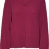 VERO MODA VMLEI L/S V-NECK TOP WVN BTQ Dames Top - Maat S