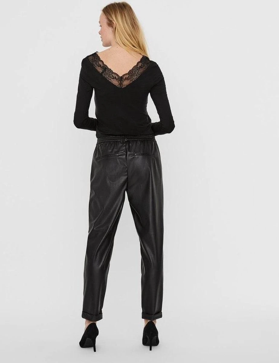 VERO MODA VMMAYA MR LOOSE PL PANT COLOR Dames Broek - Maat S X L32 5 VERO MODA VMMAYA MR LOOSE PL PANT COLOR Dames Broek - Maat S X L32 - Afbeelding 5