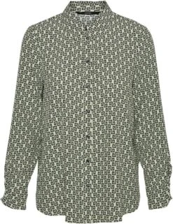 Vero Moda Blouse Vmnya Catch Ls Ruching Shirt Wvn 10282288 Reseda/nora Dames Maat - L