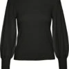 Vero Moda Trui Vmhollykarispuff Ls O-neck Pullov G 10277805 Black Dames Maat - XL