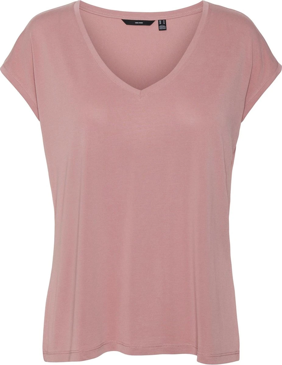 Vero Moda T-shirt Vmfilli Ss V-neck Tee Ga Noos 10247666 Nostalgia Rose Dames Maat - M 1 Vero Moda T-shirt Vmfilli Ss V-neck Tee Ga Noos 10247666 Nostalgia Rose Dames Maat - M