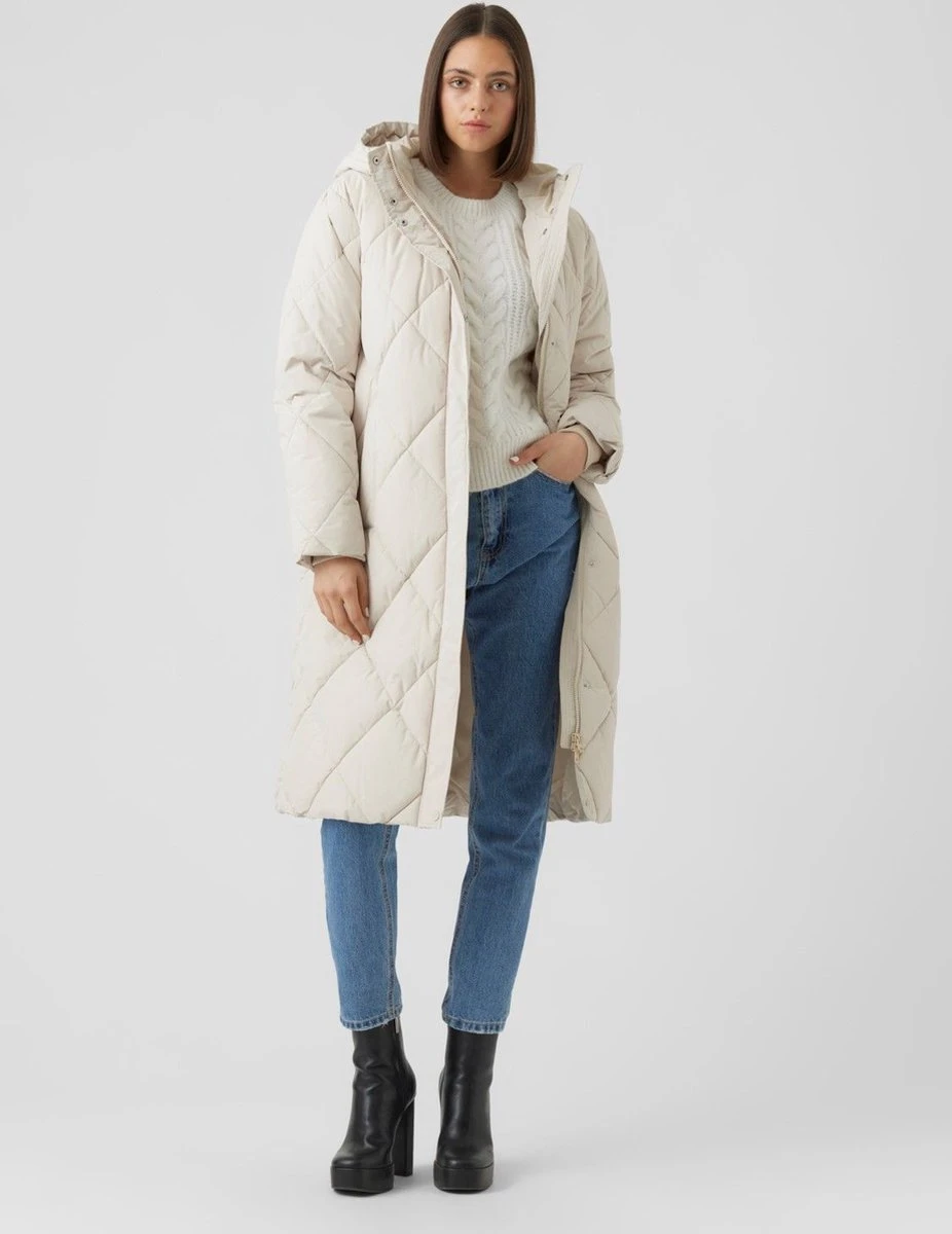 VERO MODA VMADELALOA LONG COAT GA BOOS Dames Jas - Maat XL 7 VERO MODA VMADELALOA LONG COAT GA BOOS Dames Jas - Maat XL - Afbeelding 7