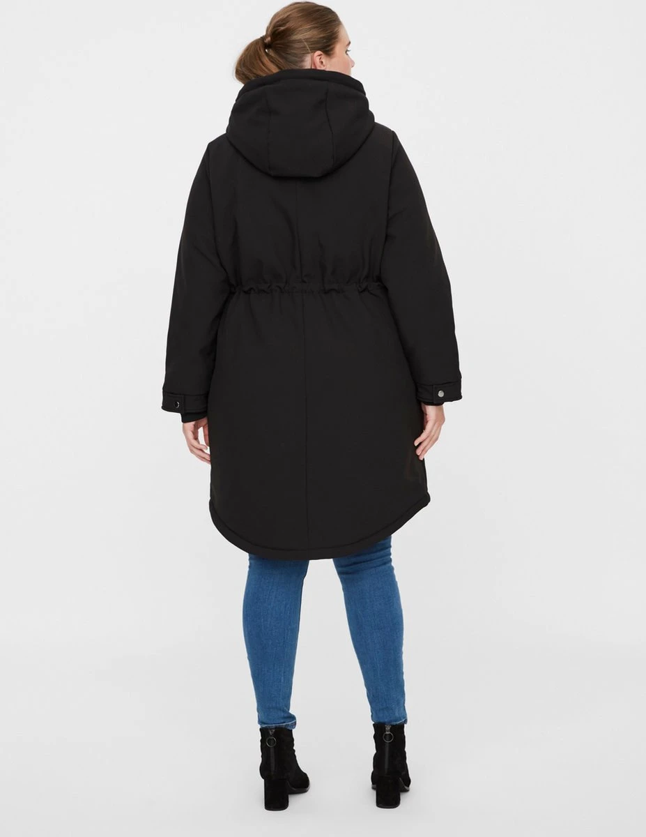 VERO MODA CURVE VMCLEANMILA 3/4 JACKET CURVE Dames Jas - Maat 46 2 VERO MODA CURVE VMCLEANMILA 3/4 JACKET CURVE Dames Jas - Maat 46 - Afbeelding 2