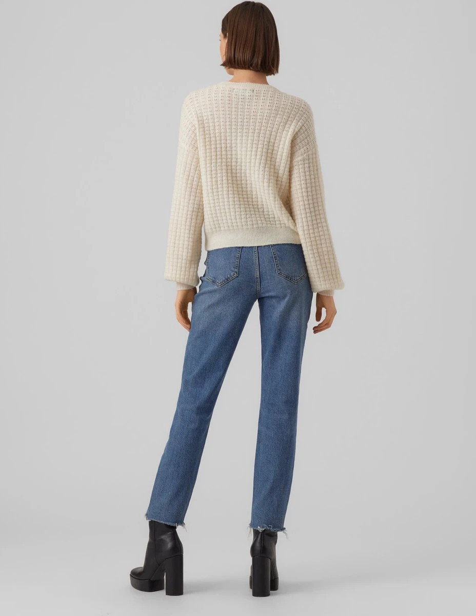 Vero Moda Trui Vmelisa Ls O-neck Pullover Ga Ep 10278939 Birch/w Melange Dames Maat - XL 4 Vero Moda Trui Vmelisa Ls O-neck Pullover Ga Ep 10278939 Birch/w Melange Dames Maat - XL - Afbeelding 4