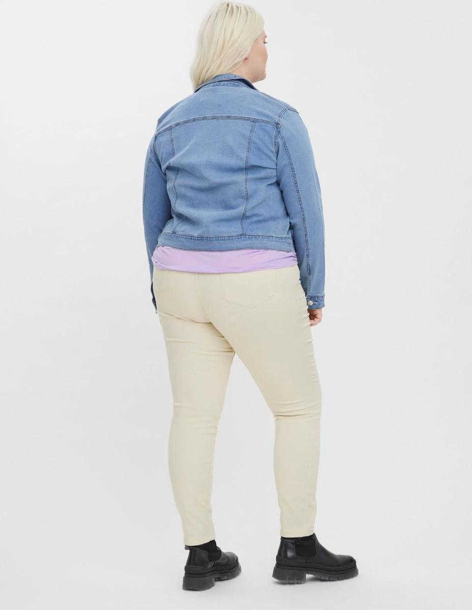 VERO MODA VMRUNA LS SLIM DNM JCK MIX GA CUR NOOS Dames Jas - Maat 42 3 VERO MODA VMRUNA LS SLIM DNM JCK MIX GA CUR NOOS Dames Jas - Maat 42 - Afbeelding 3