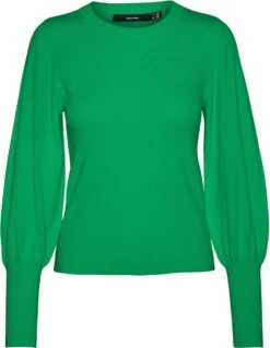 VERO MODA VMHOLLYKARISPUFF LS O-NECK PULLOV GA BOO Dames Trui - Maat L