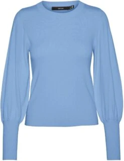VERO MODA VMHOLLYKARISPUFF LS O-NECK PULLOV GA BOO Dames Trui - Maat M