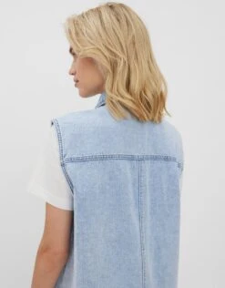 Vero Moda VMPHILINA OVERSIZE DENIM VEST Dames Gilet Light Blue Denim - Maat S -Vero Moda 938x1200 2