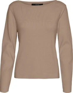 VERO MODA VMNANCY LS BOATNECK BLOUSE GA BOO Dames Trui - Maat M